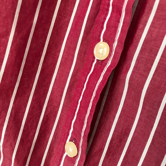 Old Navy Red and White stripe shirt - Picture 7 of 8